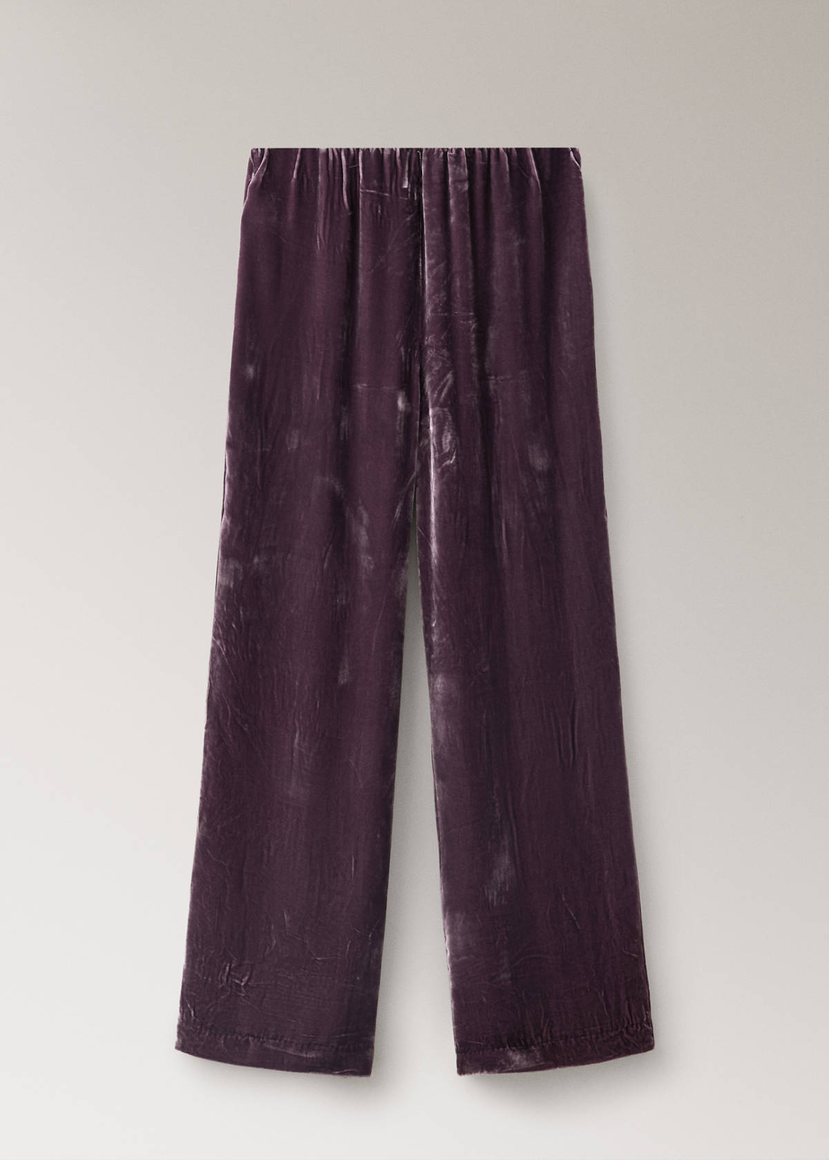 Silk blend pyjama bottoms — Purple