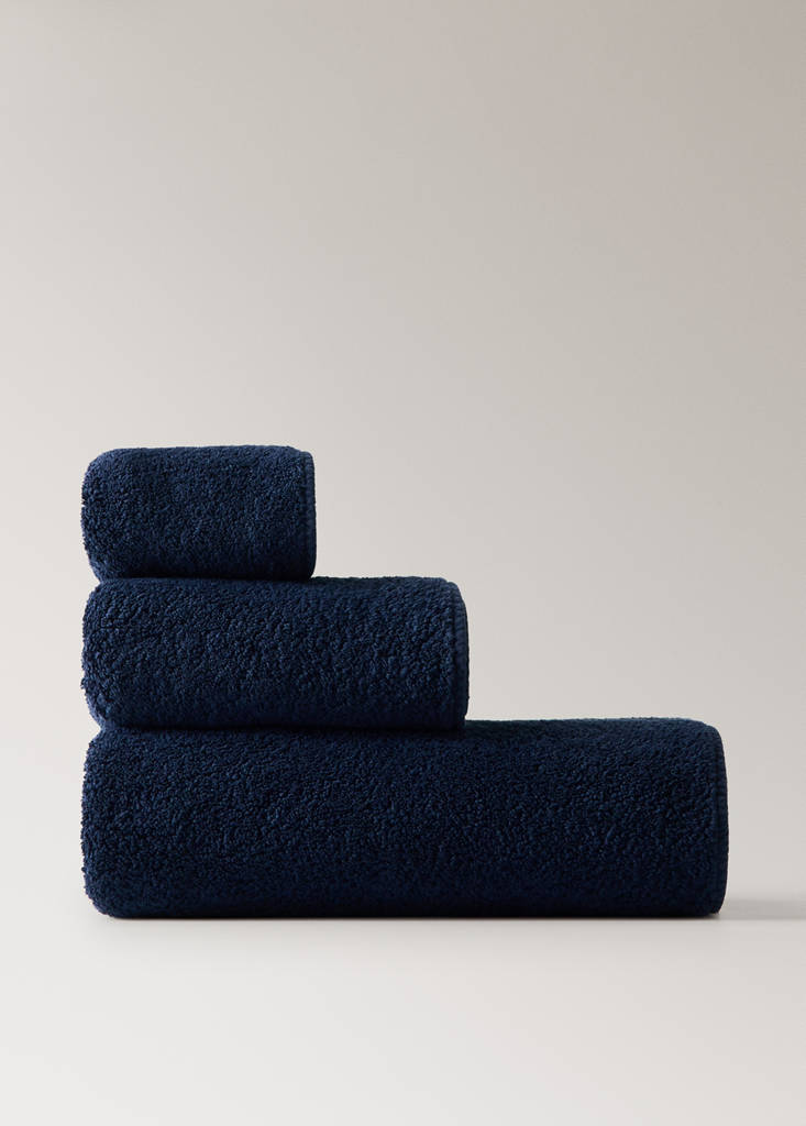 Garment-dyed towel — Night Blue