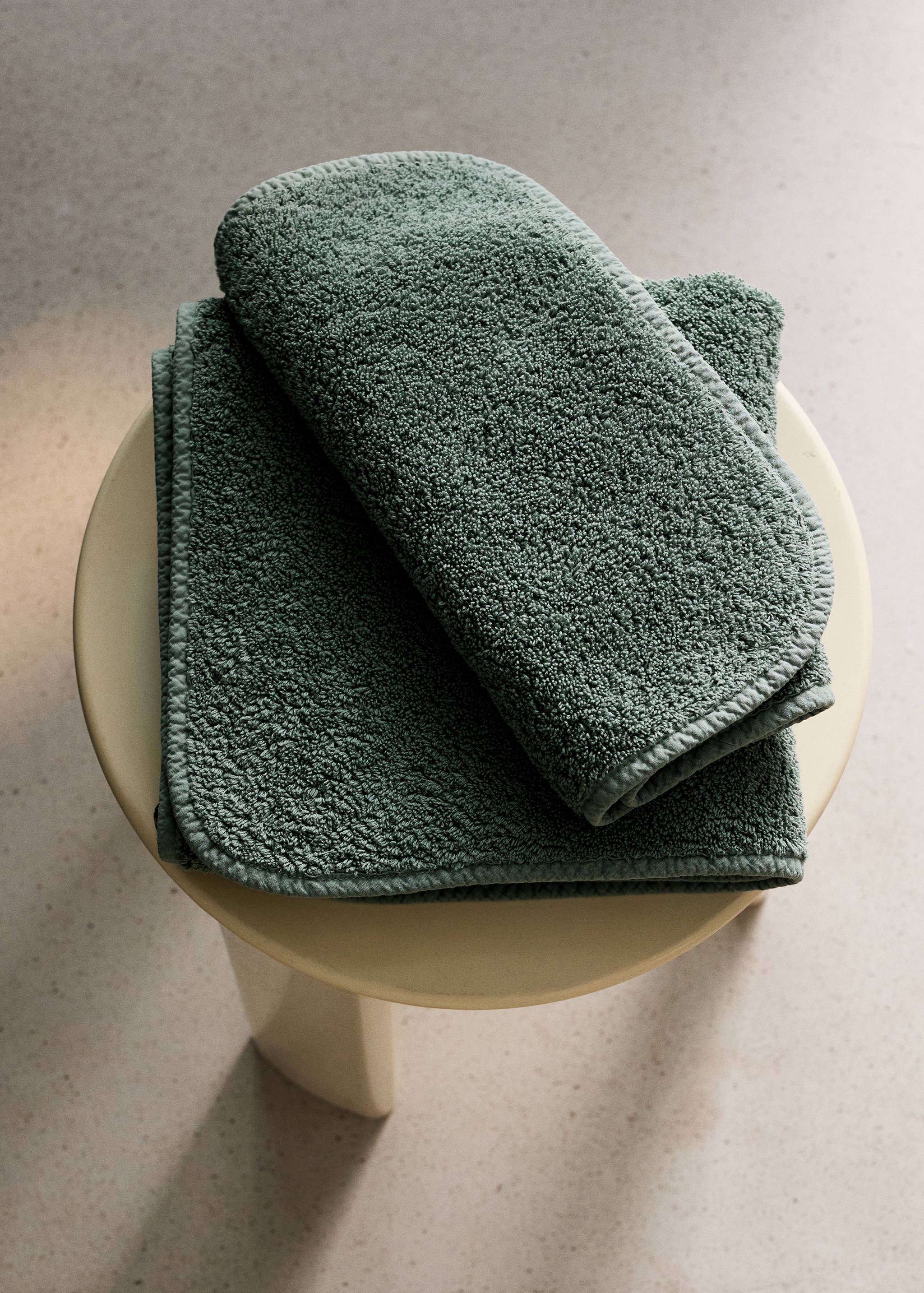 Serviette toilette garment-dyed - Plan général