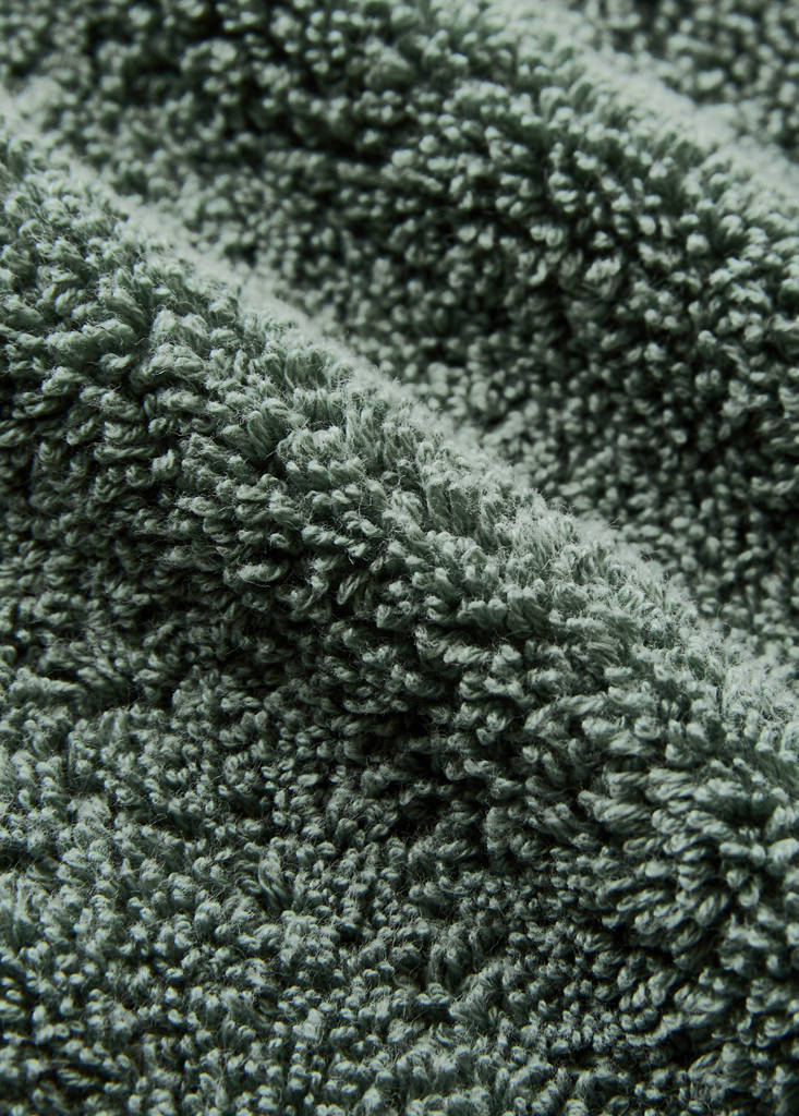 Garment-dyed washcloth — Forest Green