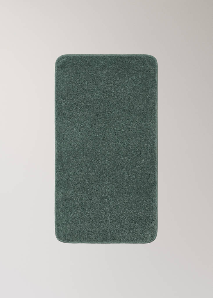 Garment-dyed washcloth — Forest Green