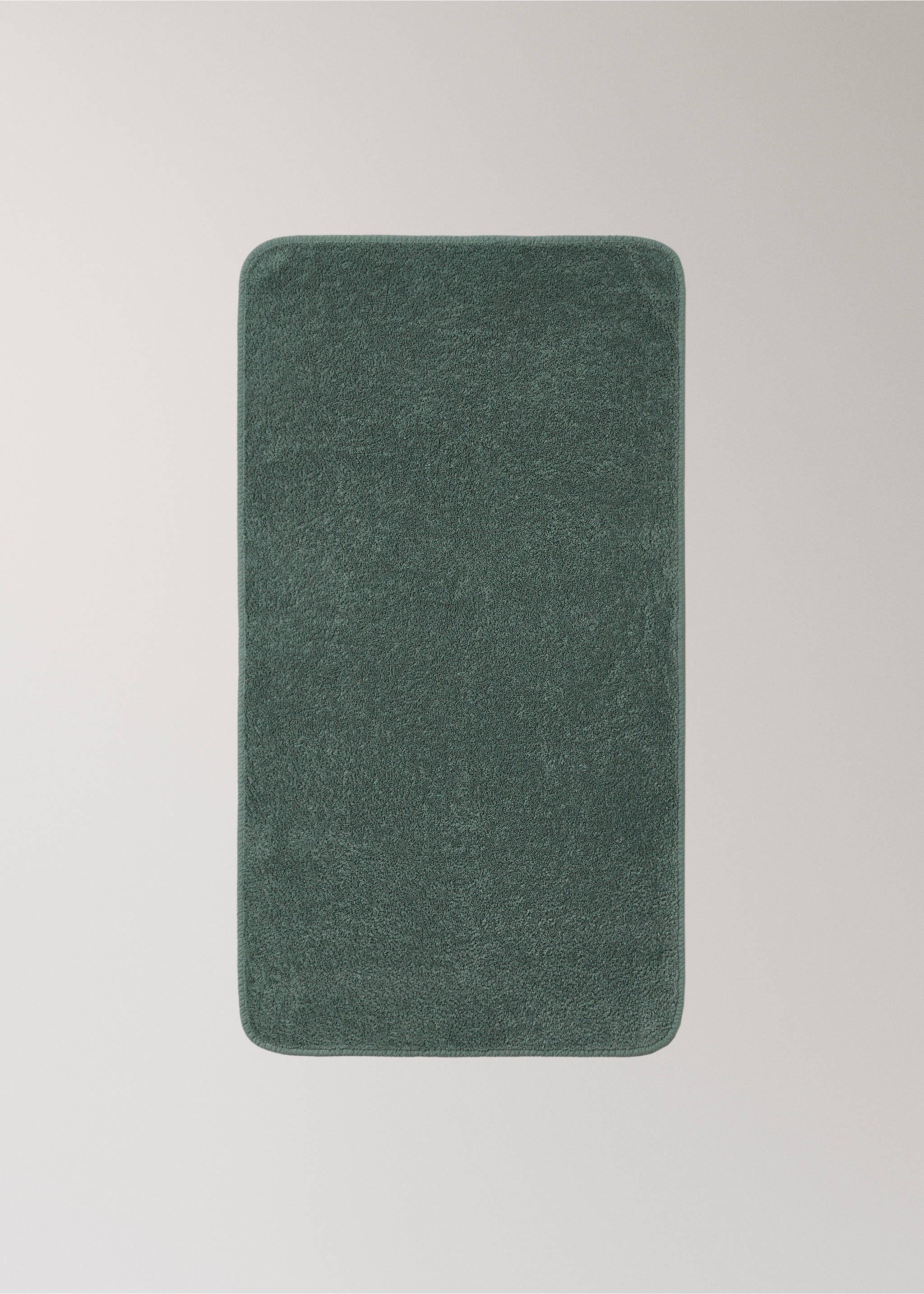 Garment-dyed washcloth - Details of the article 3, Forest Green. Ref: 37002944-00.