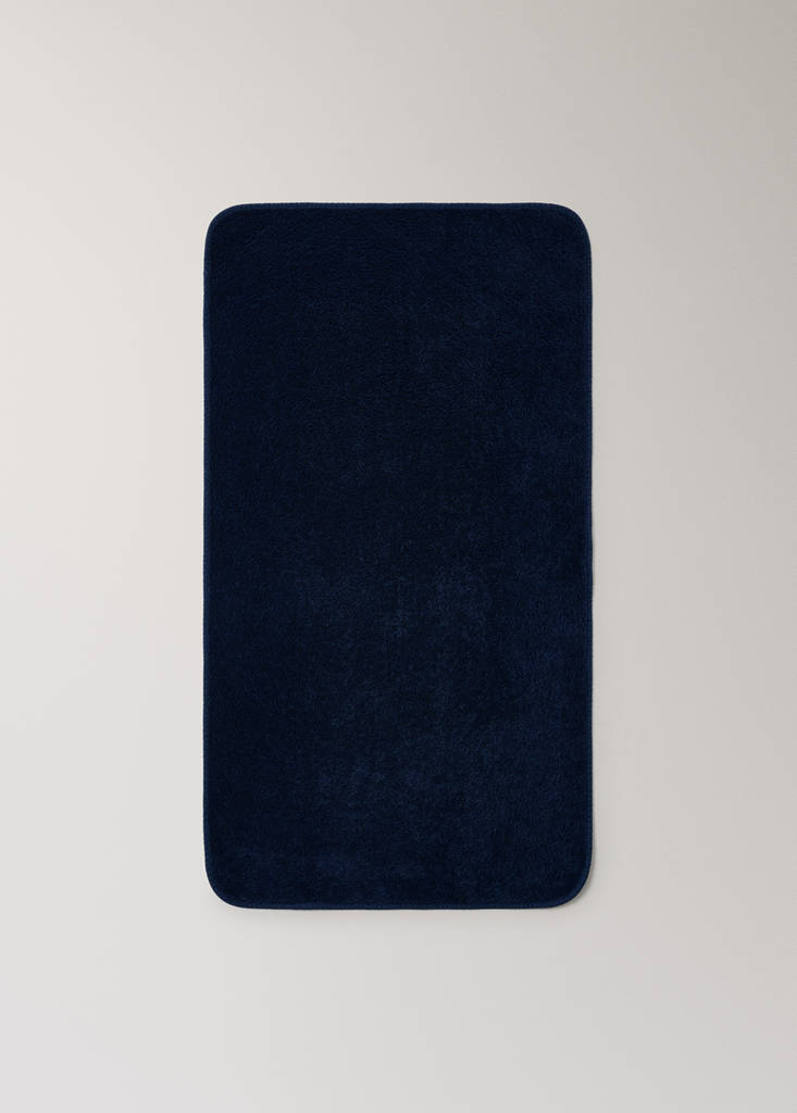 Garment-dyed washcloth — Night Blue