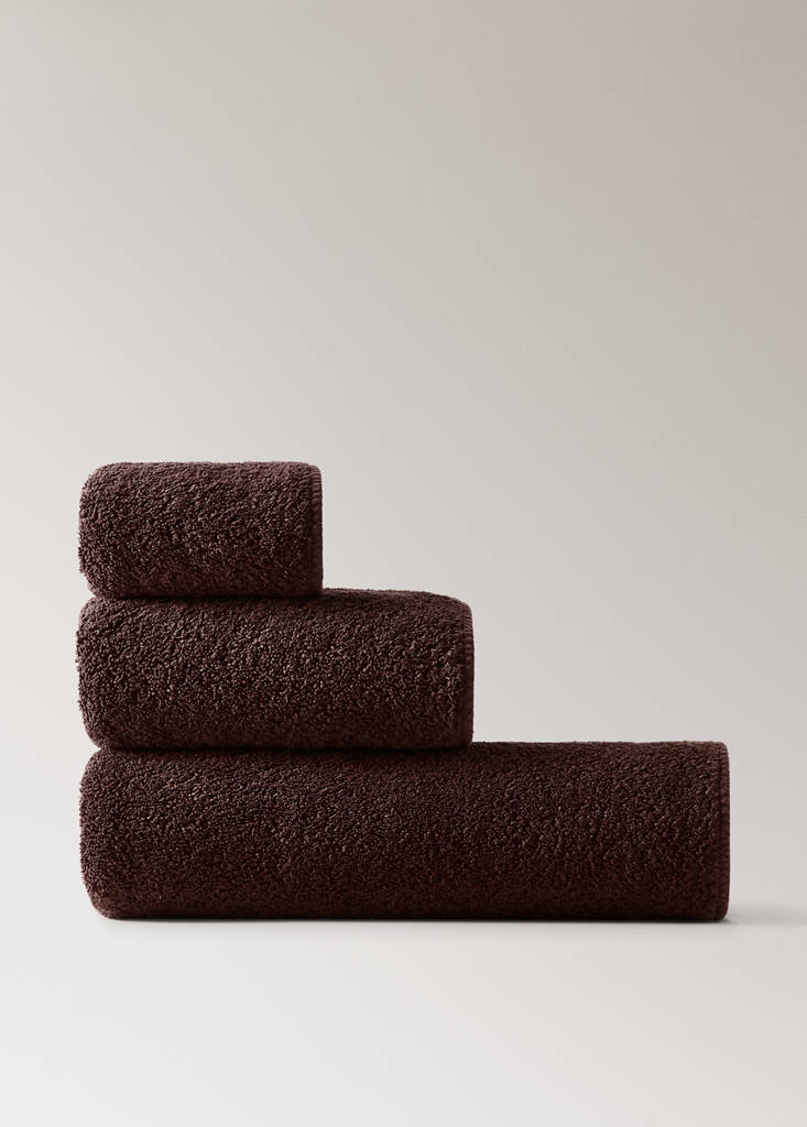 Garment-dyed washcloth — Burgundy