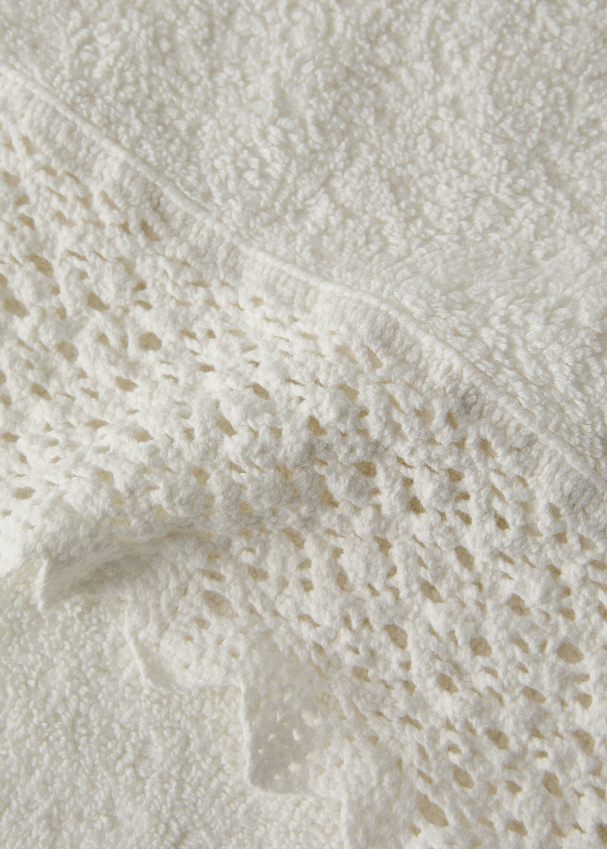 100% cotton guest towel with lace trim - Details of the article 1