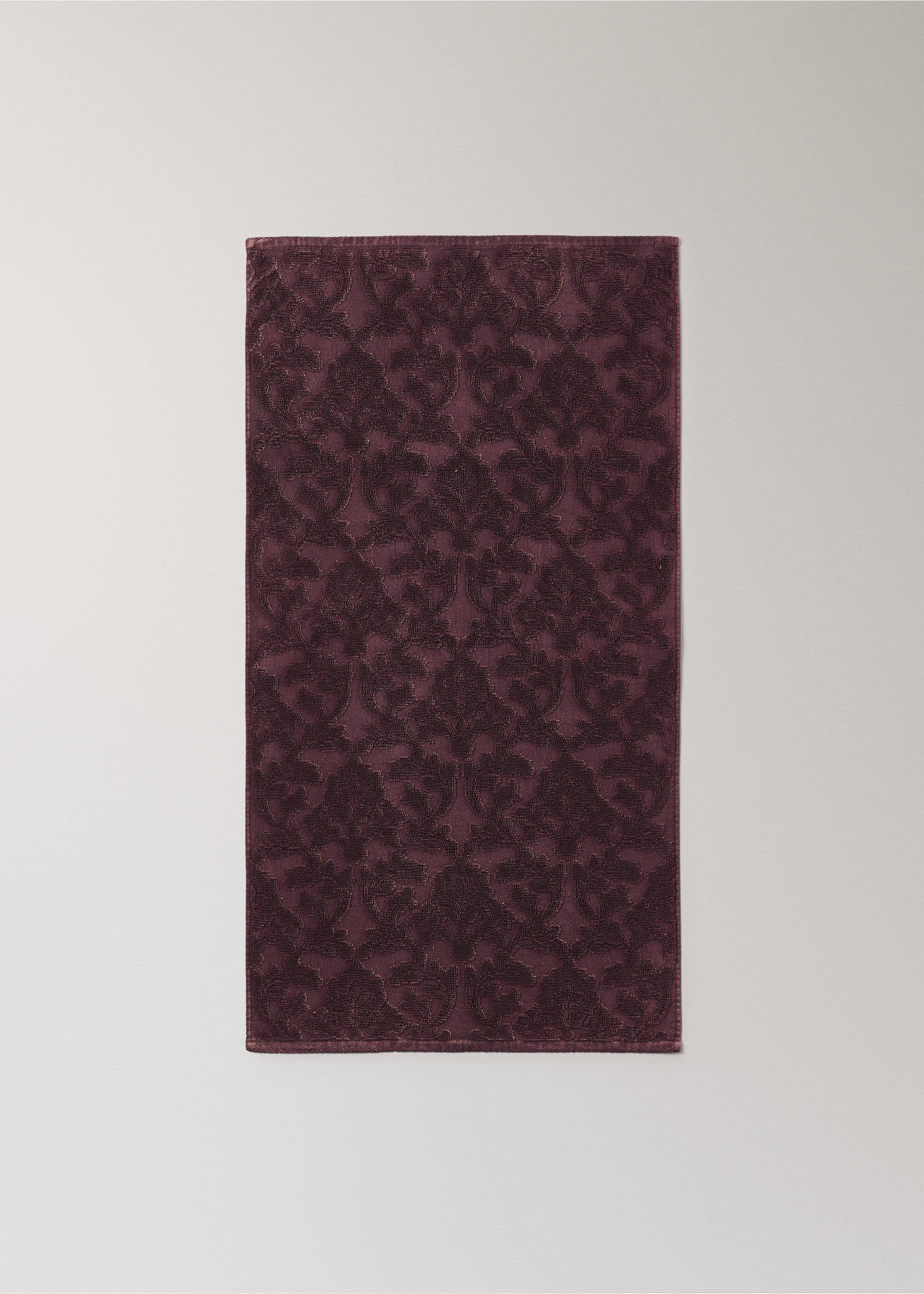 Handtuch aus Jacquard-Baumwolle - Detail des Artikels 3, Rosa. Ref: 37002950-00.
