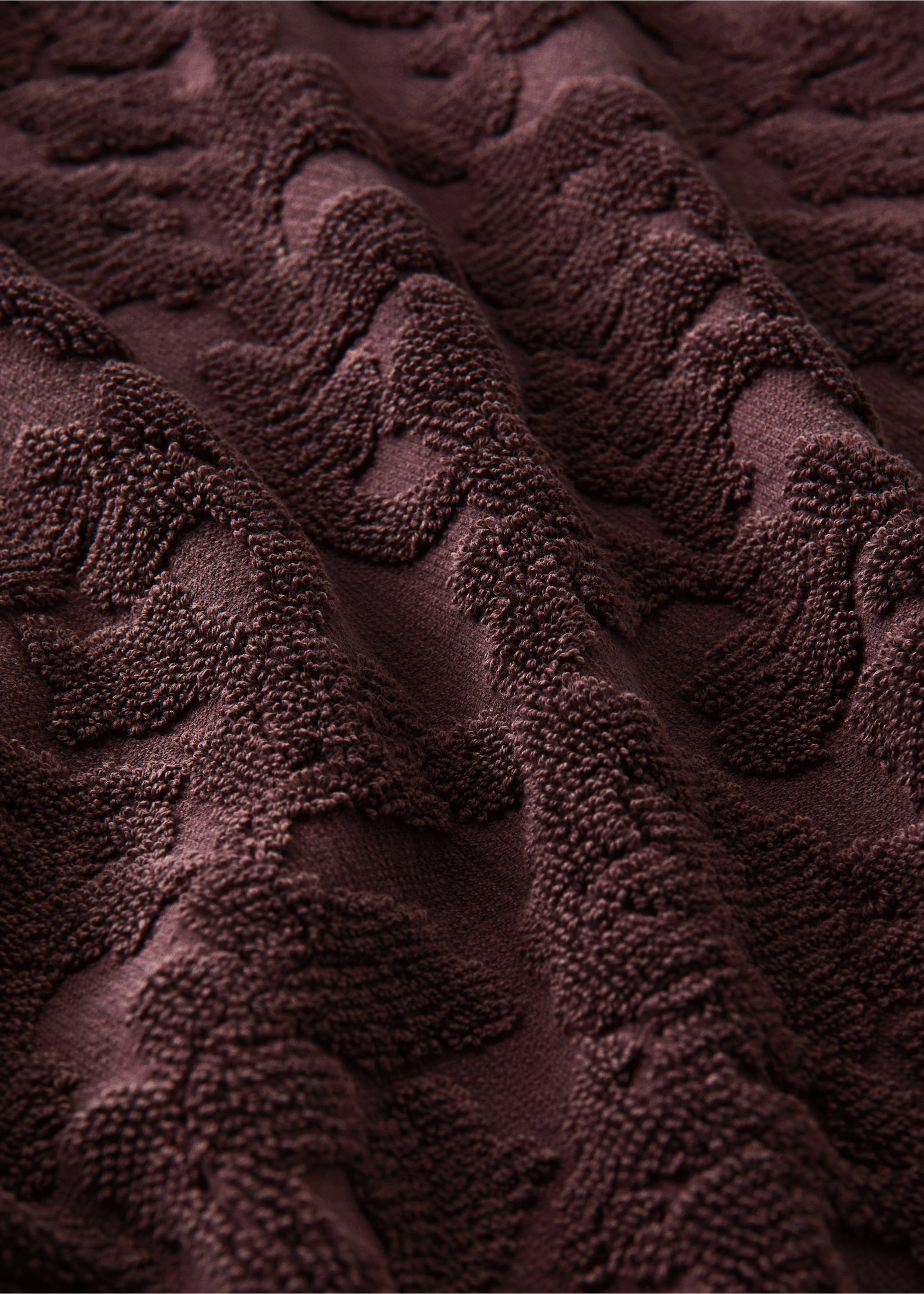 Badetuch aus Jacquard-Baumwolle - Detail des Artikels 1, Rosa. Ref: 37002951-00.