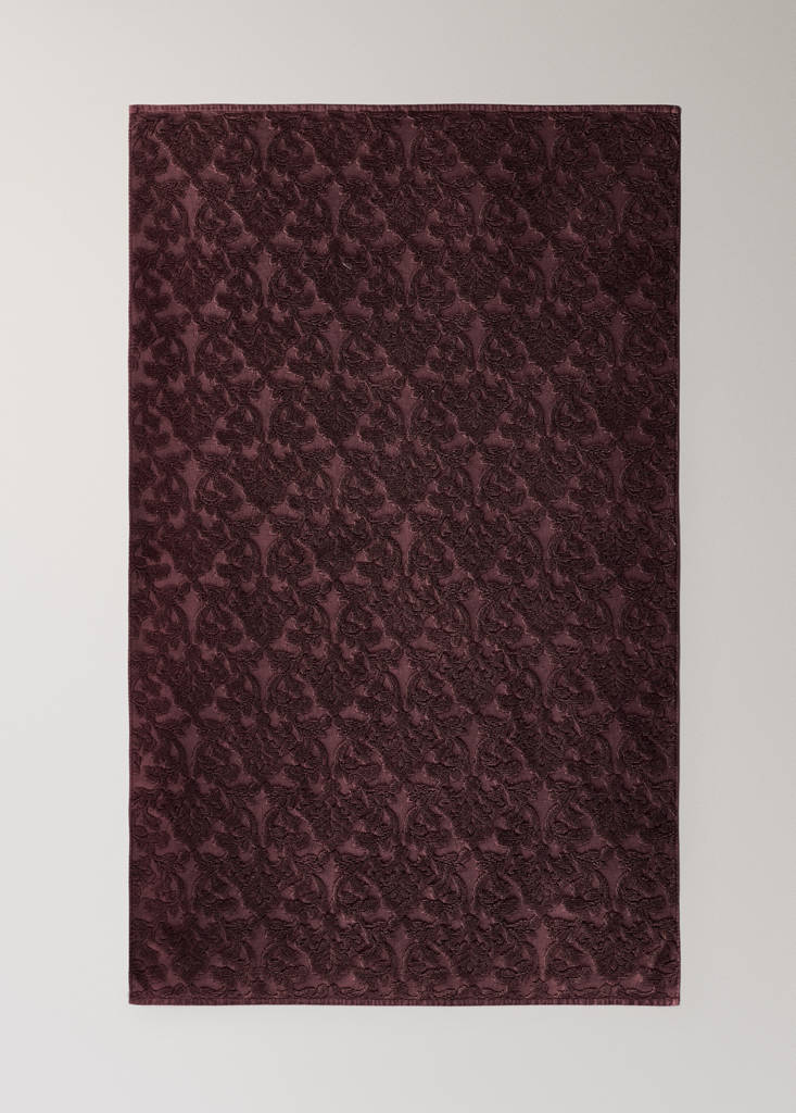 Jacquard cotton bath towel — Pink