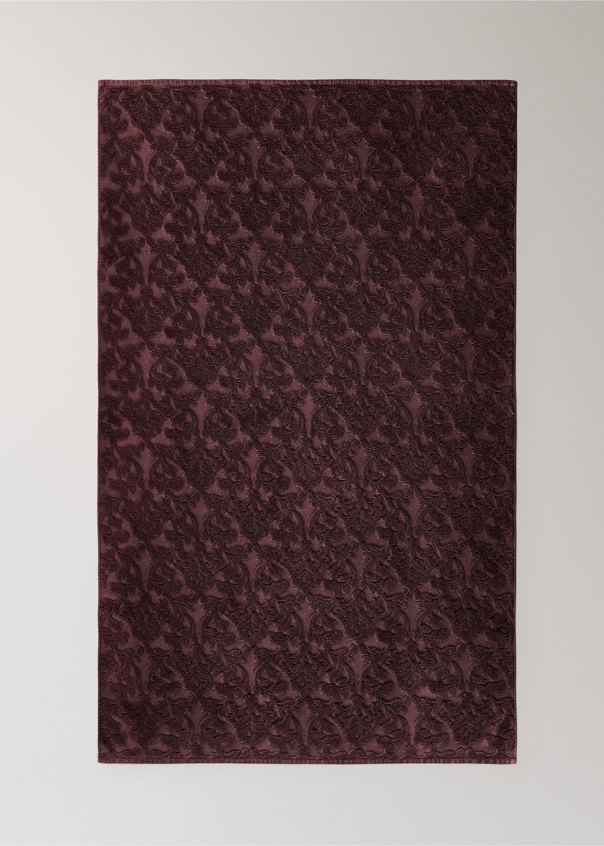 Badetuch aus Jacquard-Baumwolle - Detail des Artikels 3, Rosa. Ref: 37002951-00.