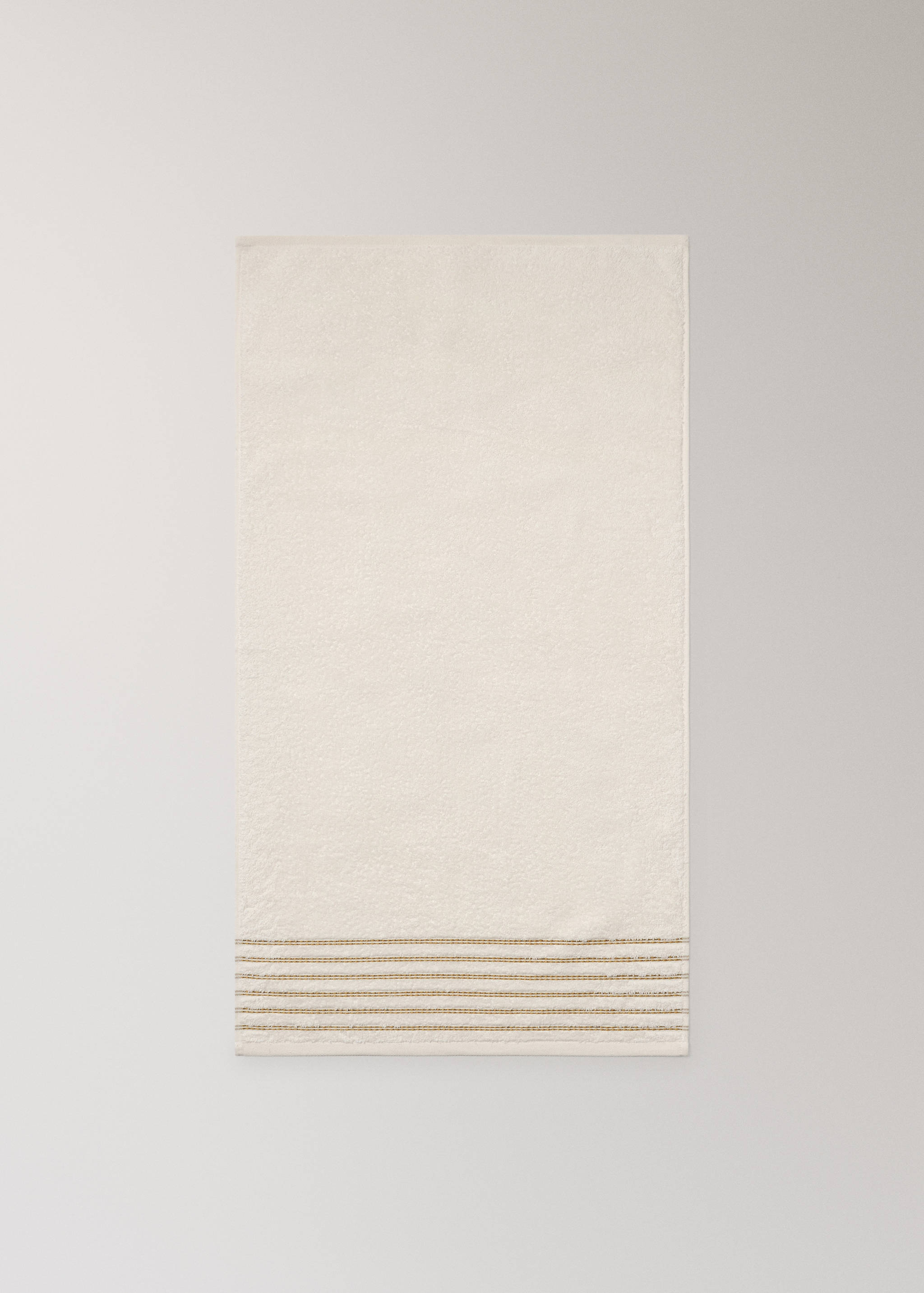 Cotton washbasin towel with contrast detail - Details of the article 3