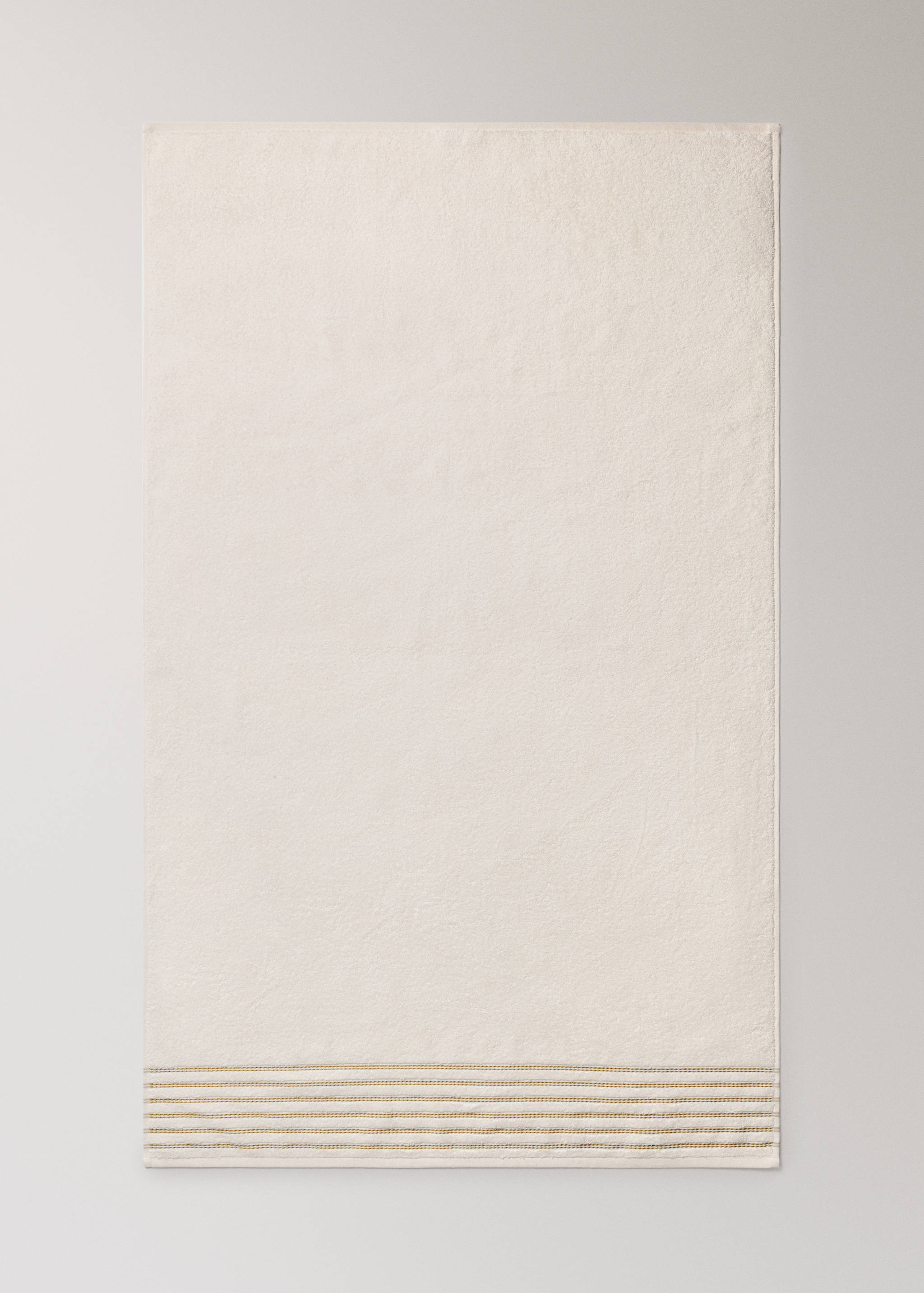 Cotton bath towel with contrasting detail - Details of the article 3