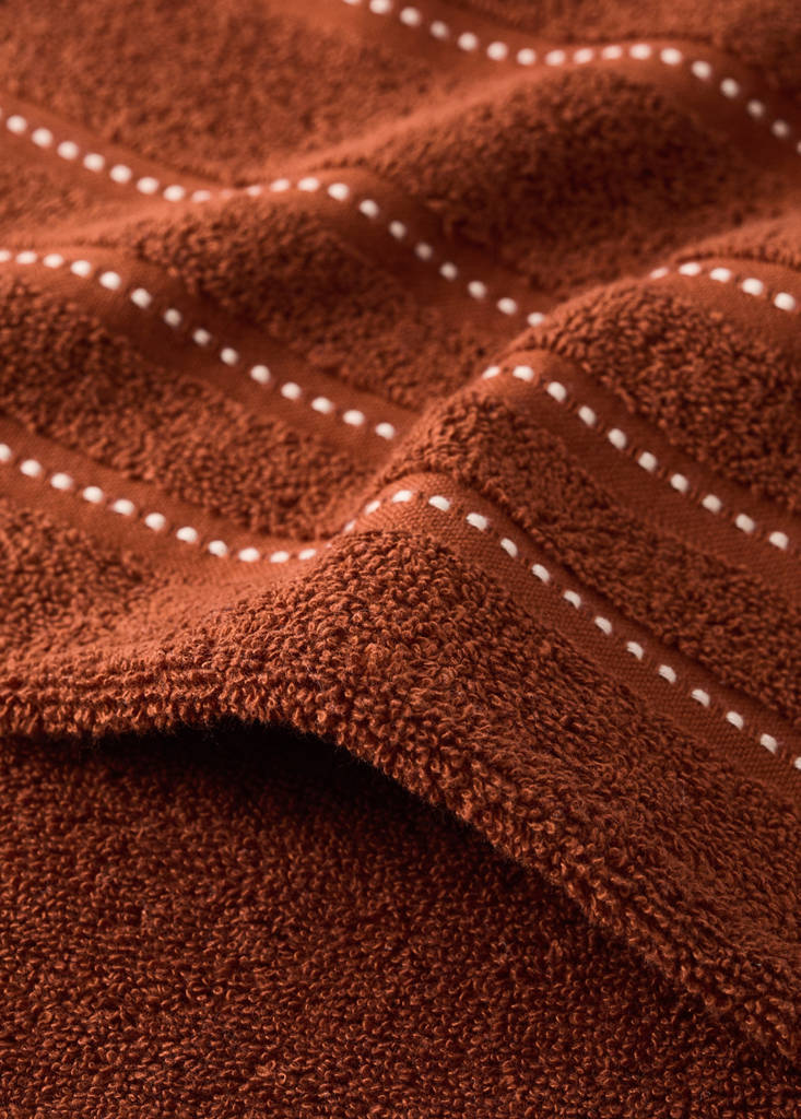 Cotton bath towel with topstitching - thumbnail 8
