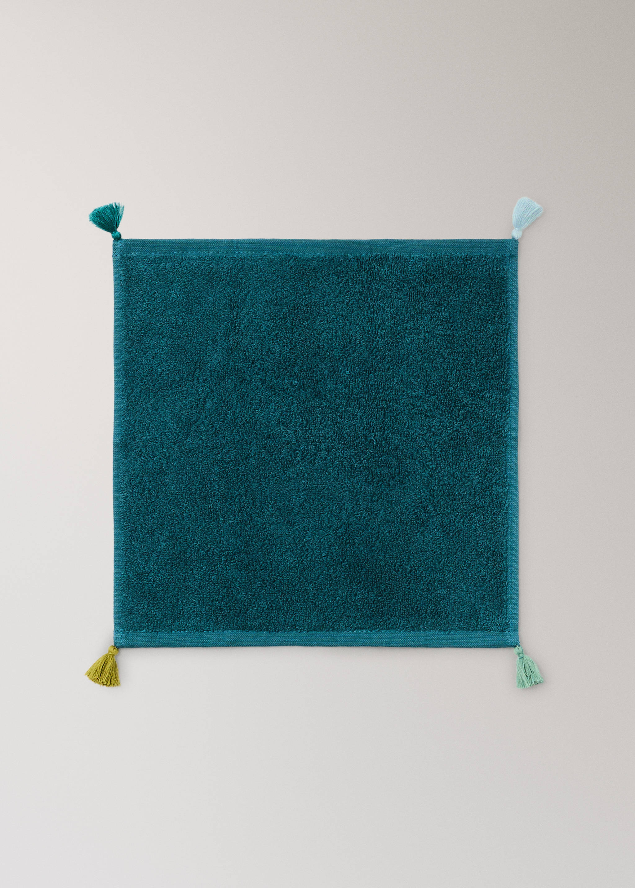 Pack of 3 cotton terry towels with pom-poms - Details of the article 3