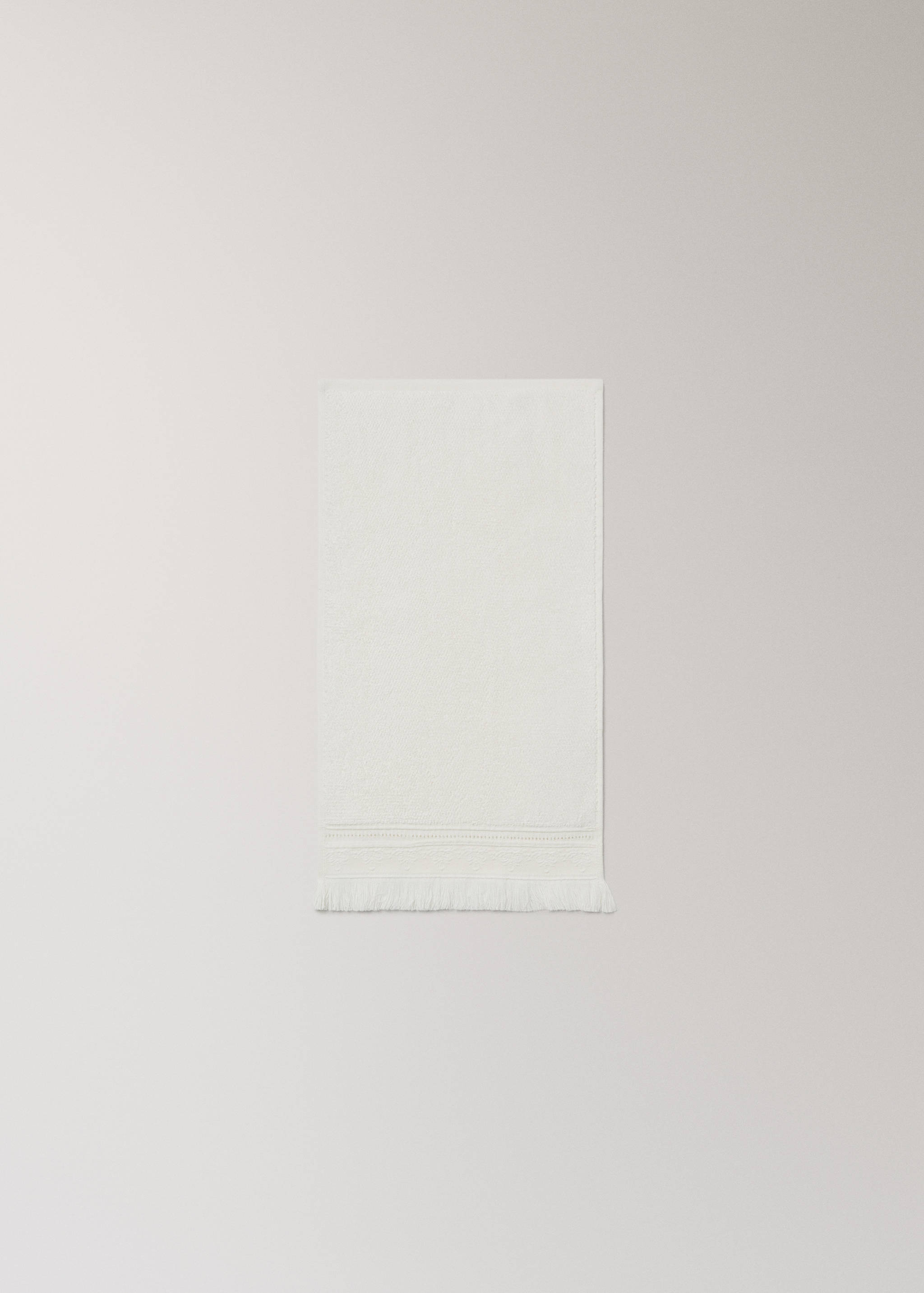 Serviette invité coton bouclette à franges - Détail de l'article 3