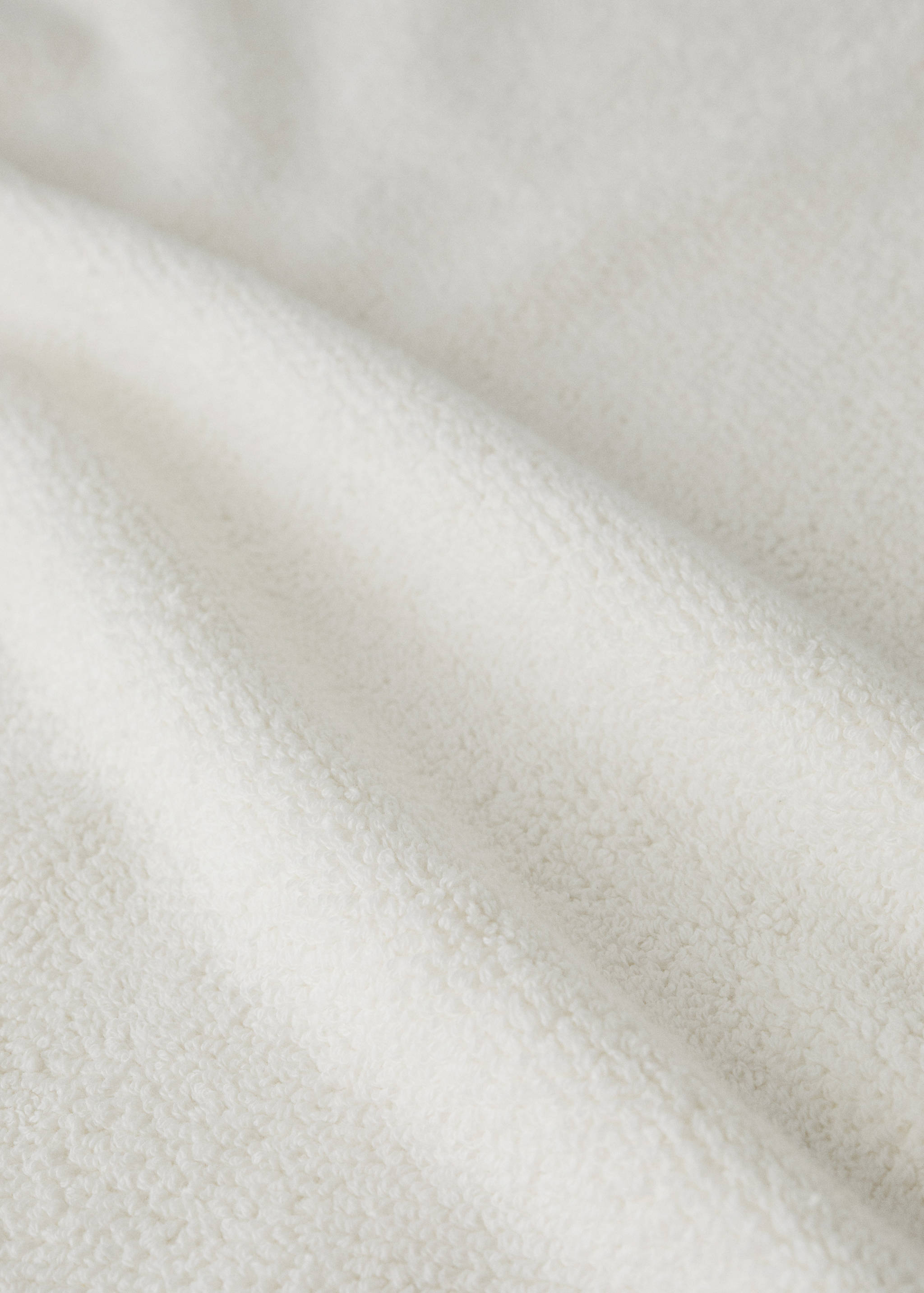 Cotton terry bathroom towel with fringes - Details of the article 1