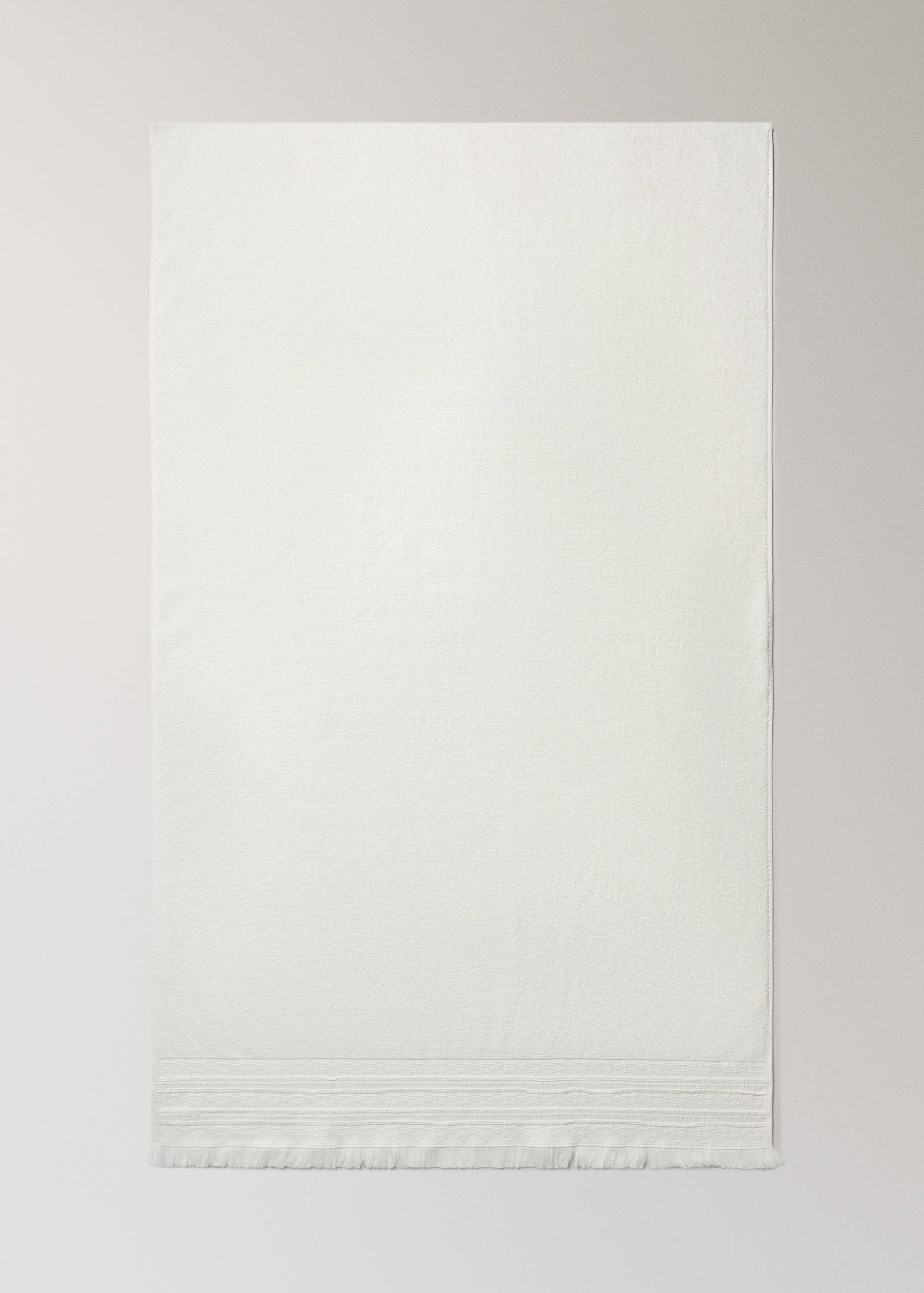 Cotton terry bath towel with tassels - Details of the article 3