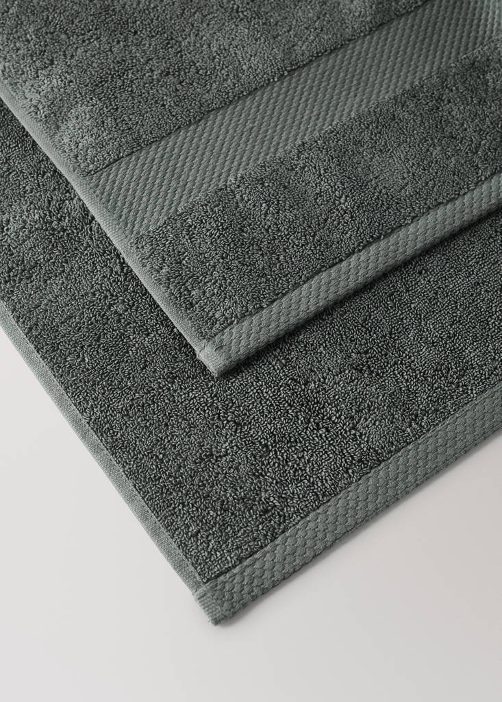 Extra-soft cotton hand towel — Petrol Blue