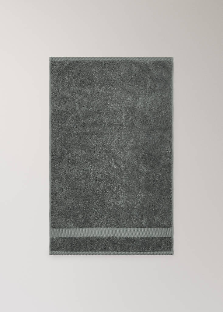 Extra-soft cotton hand towel — Petrol Blue