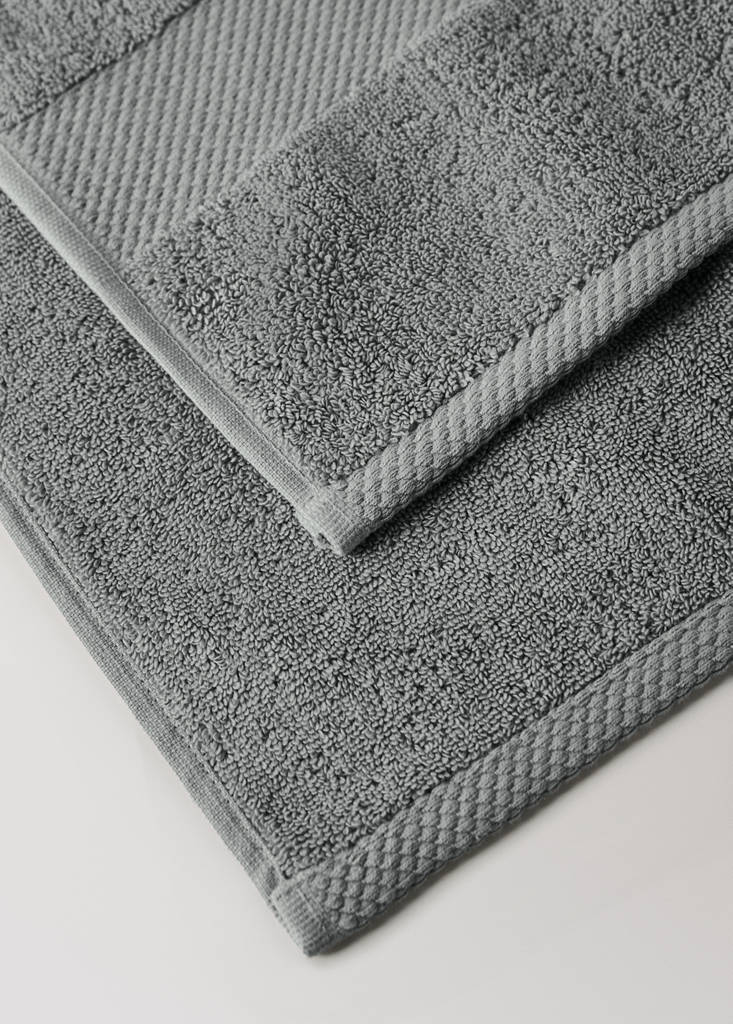 Extra-soft cotton bath towel — Medium Vintage Blue