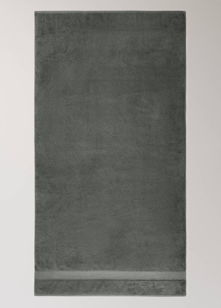 Extra-soft cotton face towel — Petrol Blue
