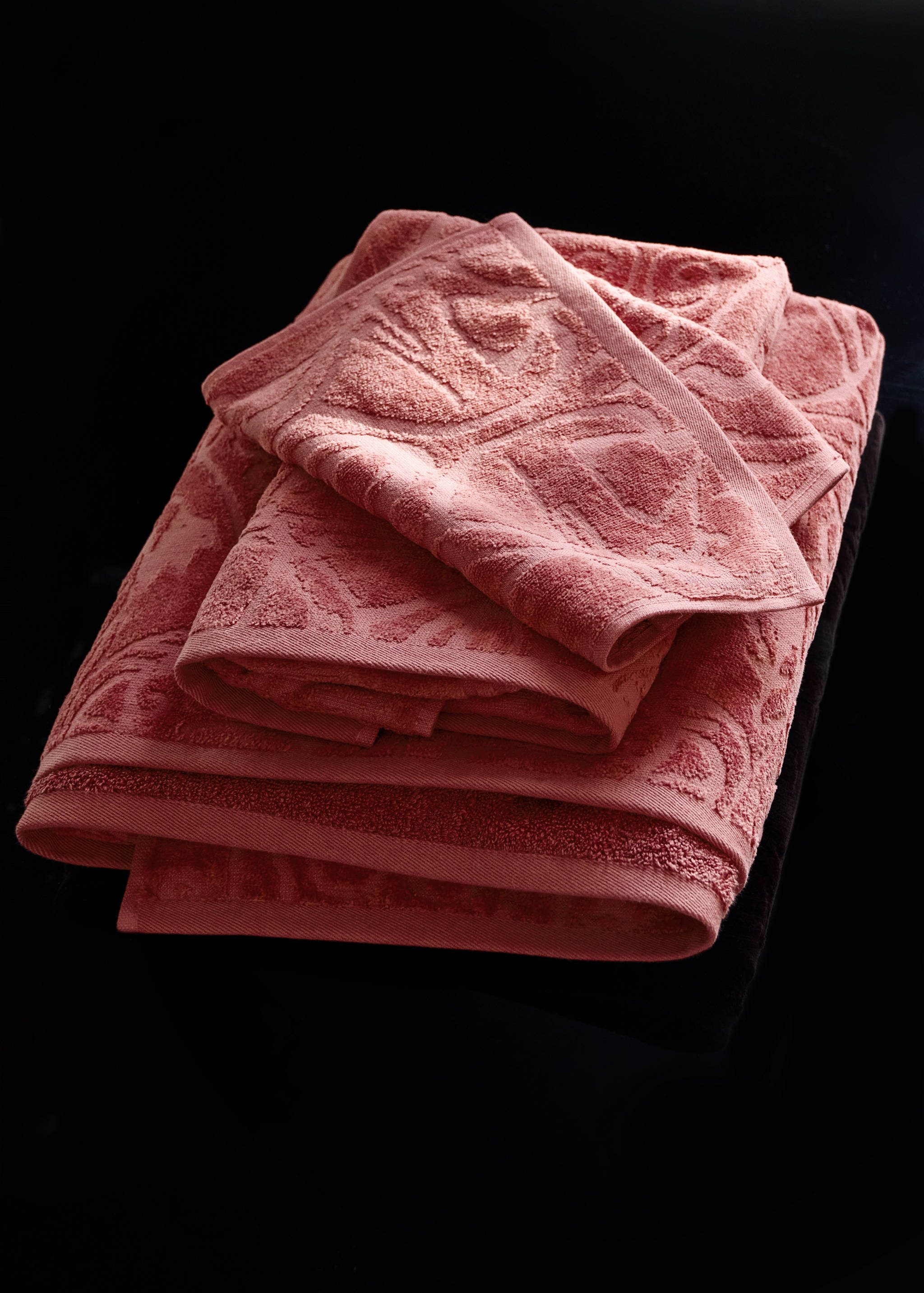 Cotton jacquard bath towel 90x150 cm - General plane