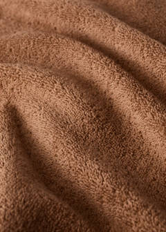 Terry cotton face towel — Medium Brown 1