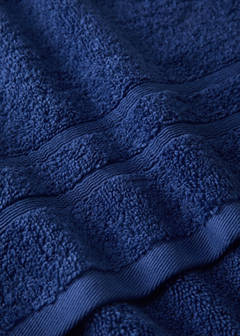 Terry cotton face towel — Night Blue 1