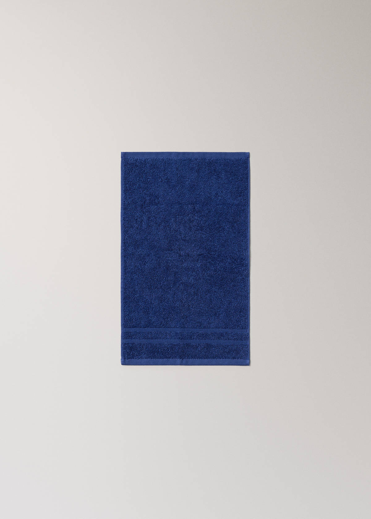 Terry cotton face towel — Night Blue