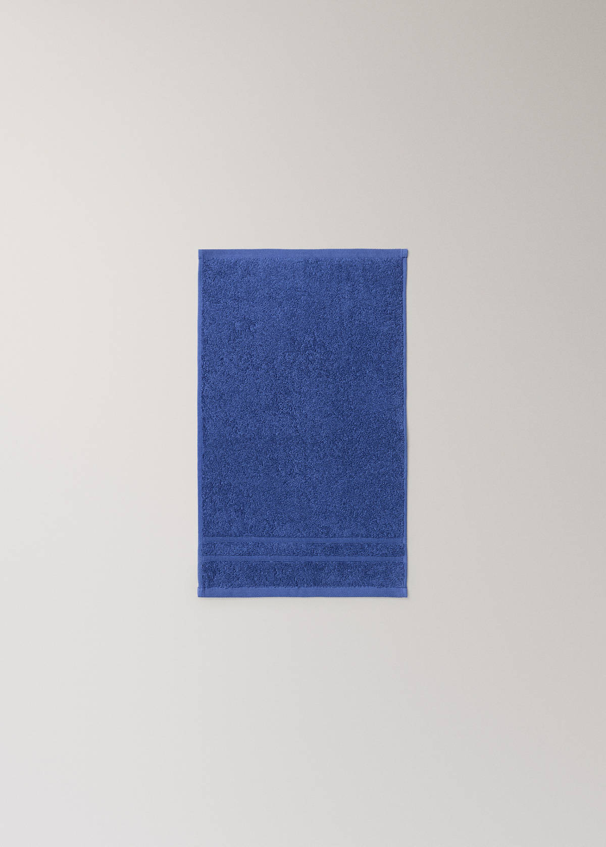 Terry cotton face towel — Night Blue