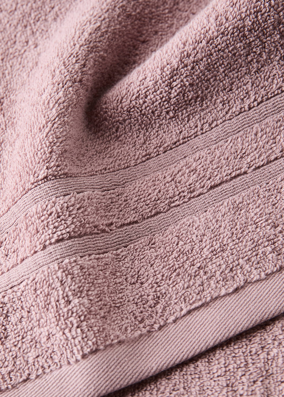 Terry cotton face towel — Pink