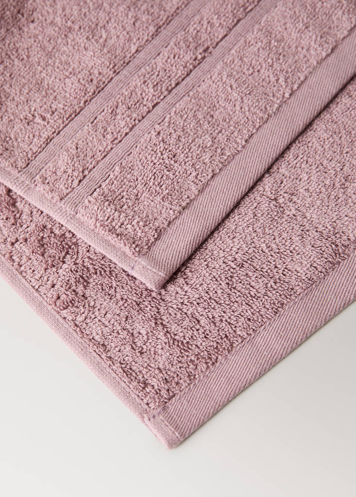 Terry cotton face towel — Pink