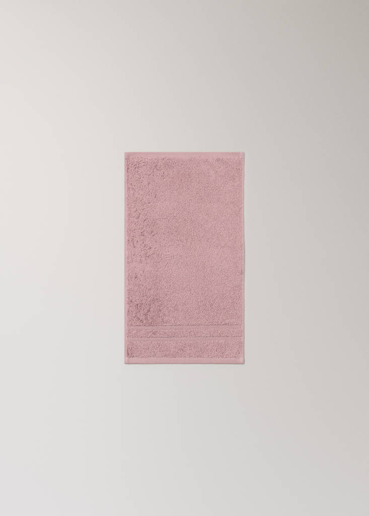 Terry cotton face towel — Pink