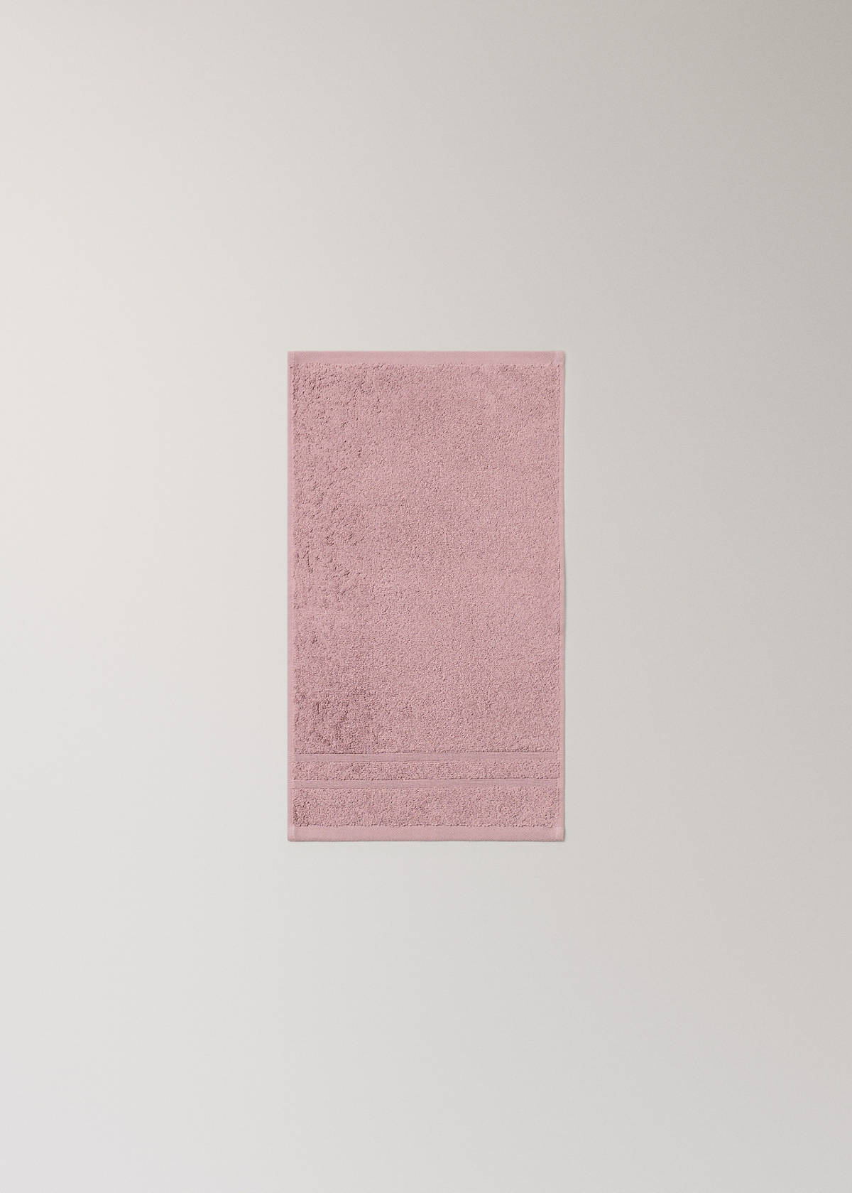 Terry cotton face towel — Pink