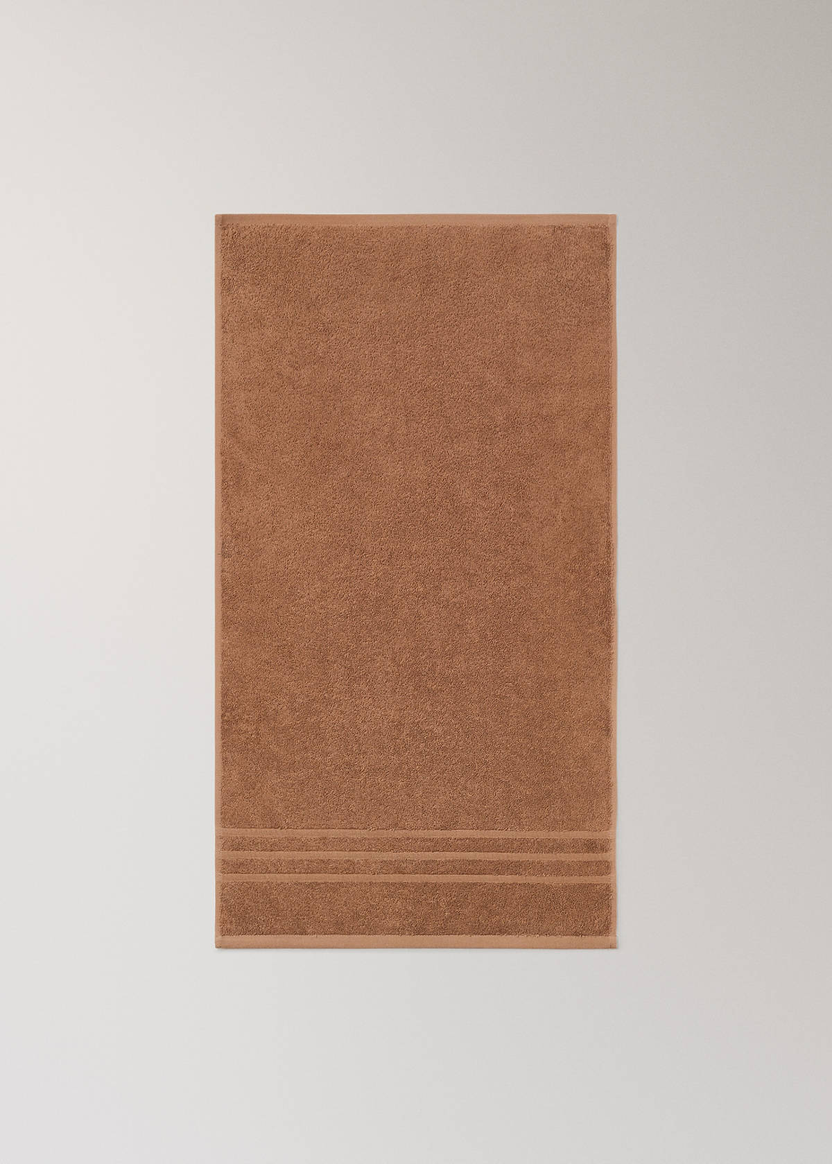 Terry cotton towel — Medium Brown