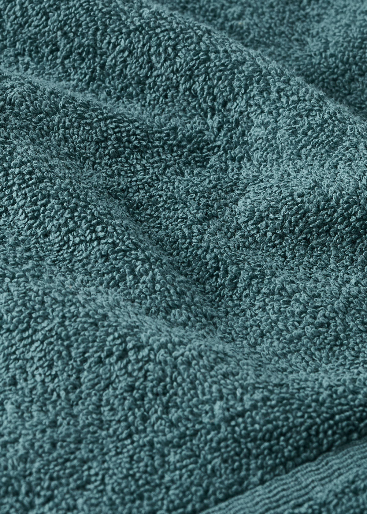 Terry cotton towel — Petrol Blue