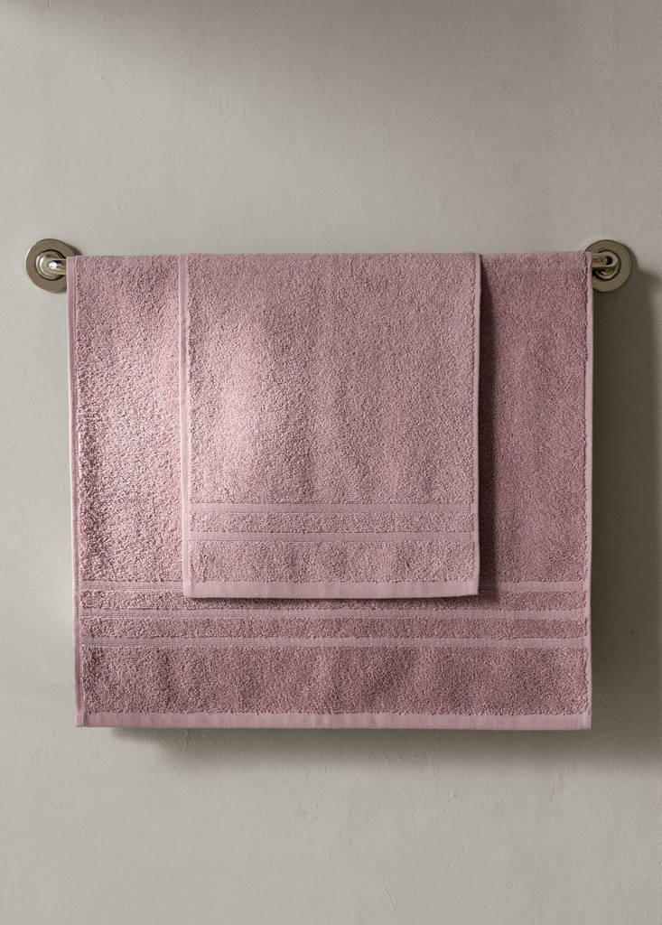 Terry cotton towel — Pink