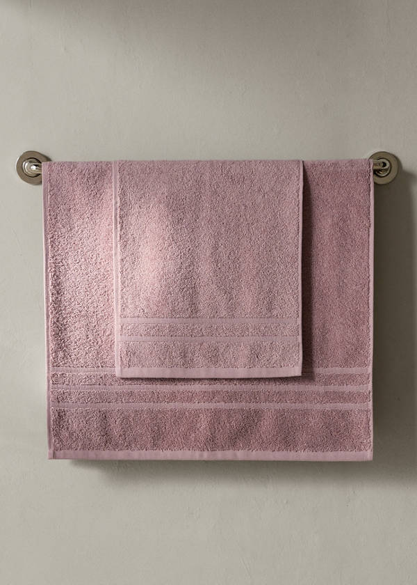 Terry cotton towel — Pink