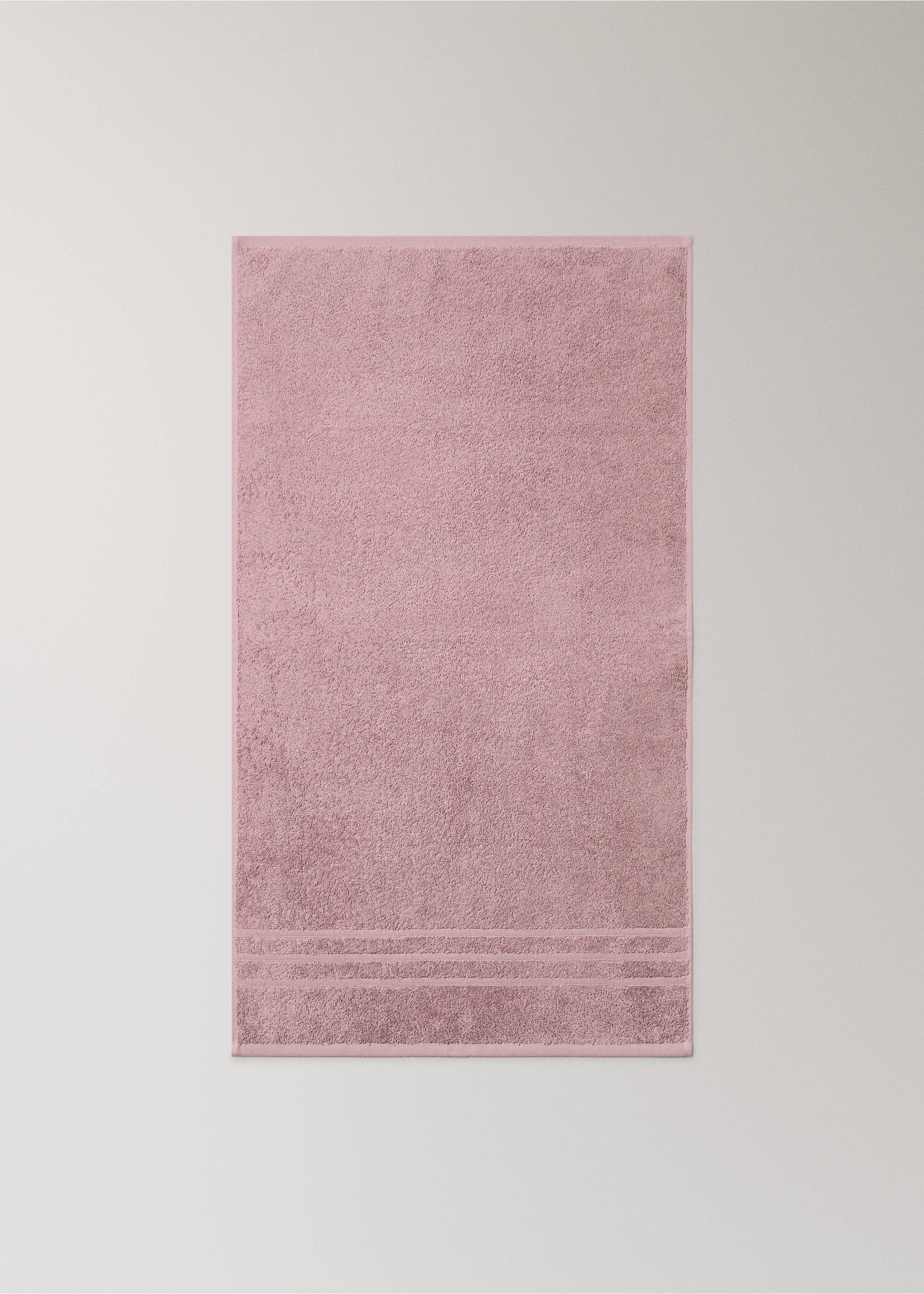 Terry cotton towel - Details of the article 3, Pink. Ref: 37002987-00.