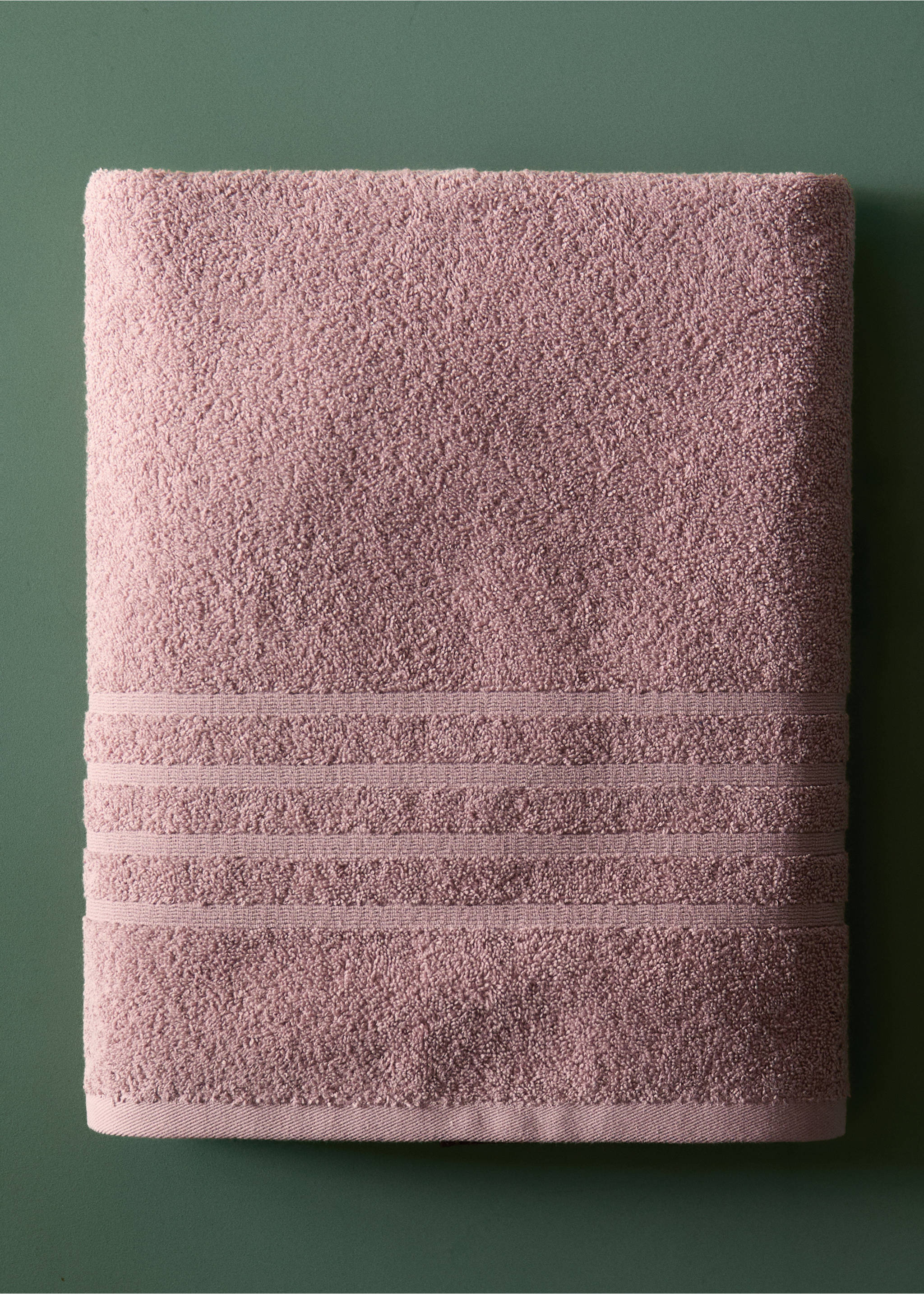 Cotton bath towel - General plane, Pink. Ref: 37002988-00.