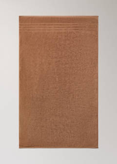 XL cotton terry shower towel — Medium Brown 4