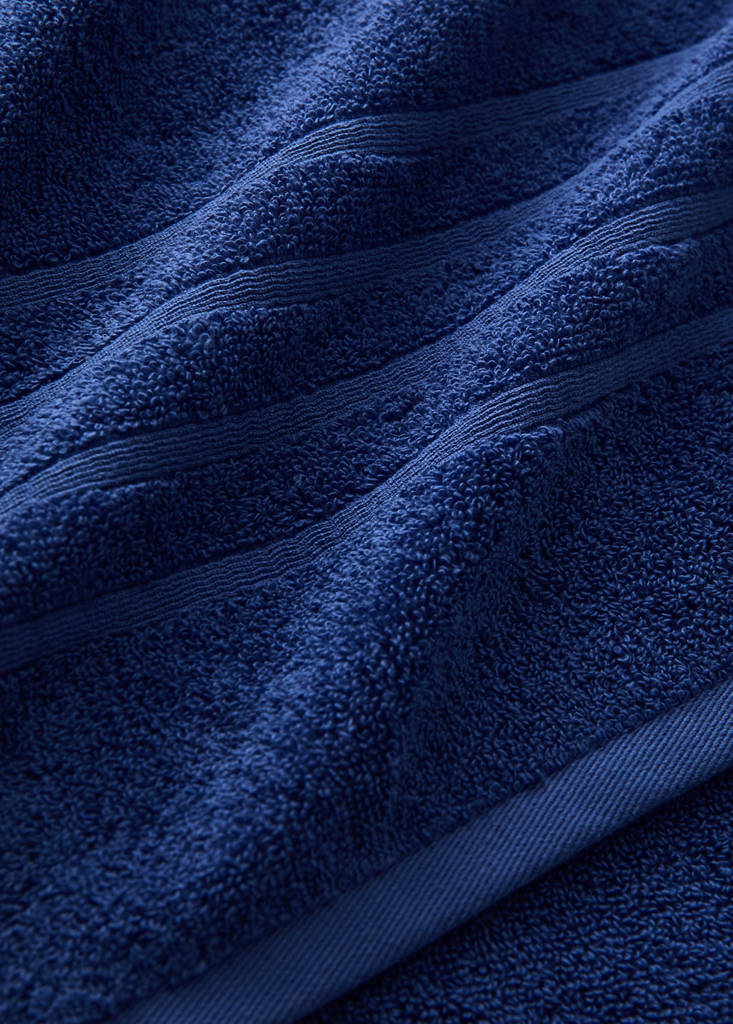 XL cotton terry shower towel — Night Blue