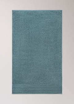 XL cotton terry shower towel — Petrol Blue 4