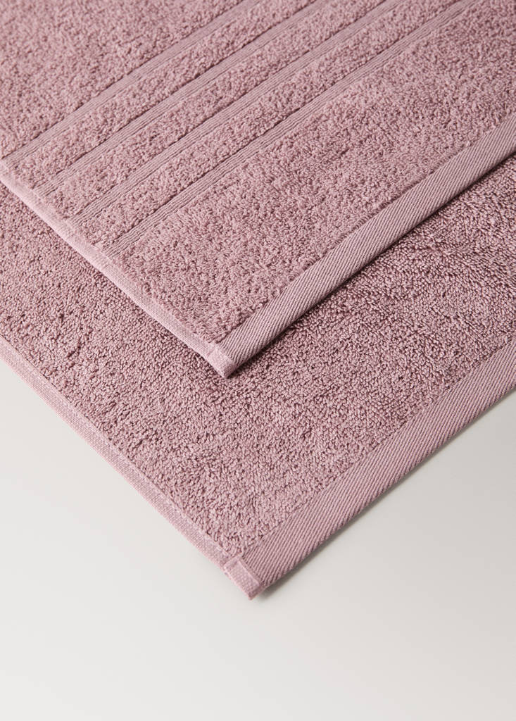 XL cotton terry shower towel — Pink