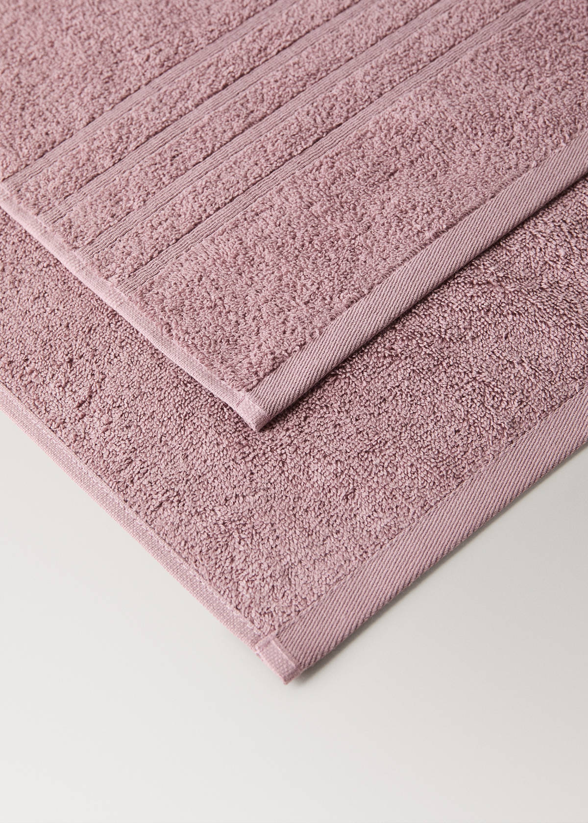 XL cotton terry shower towel — Pink