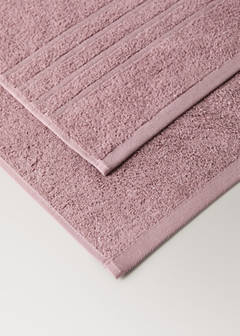 XL cotton terry shower towel — Pink 3