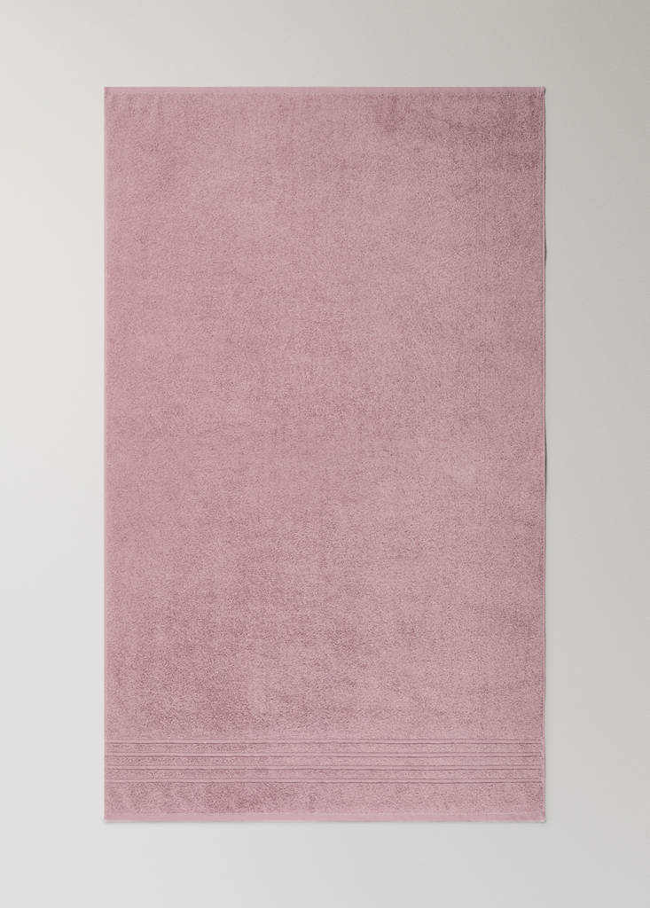 XL cotton terry shower towel — Pink