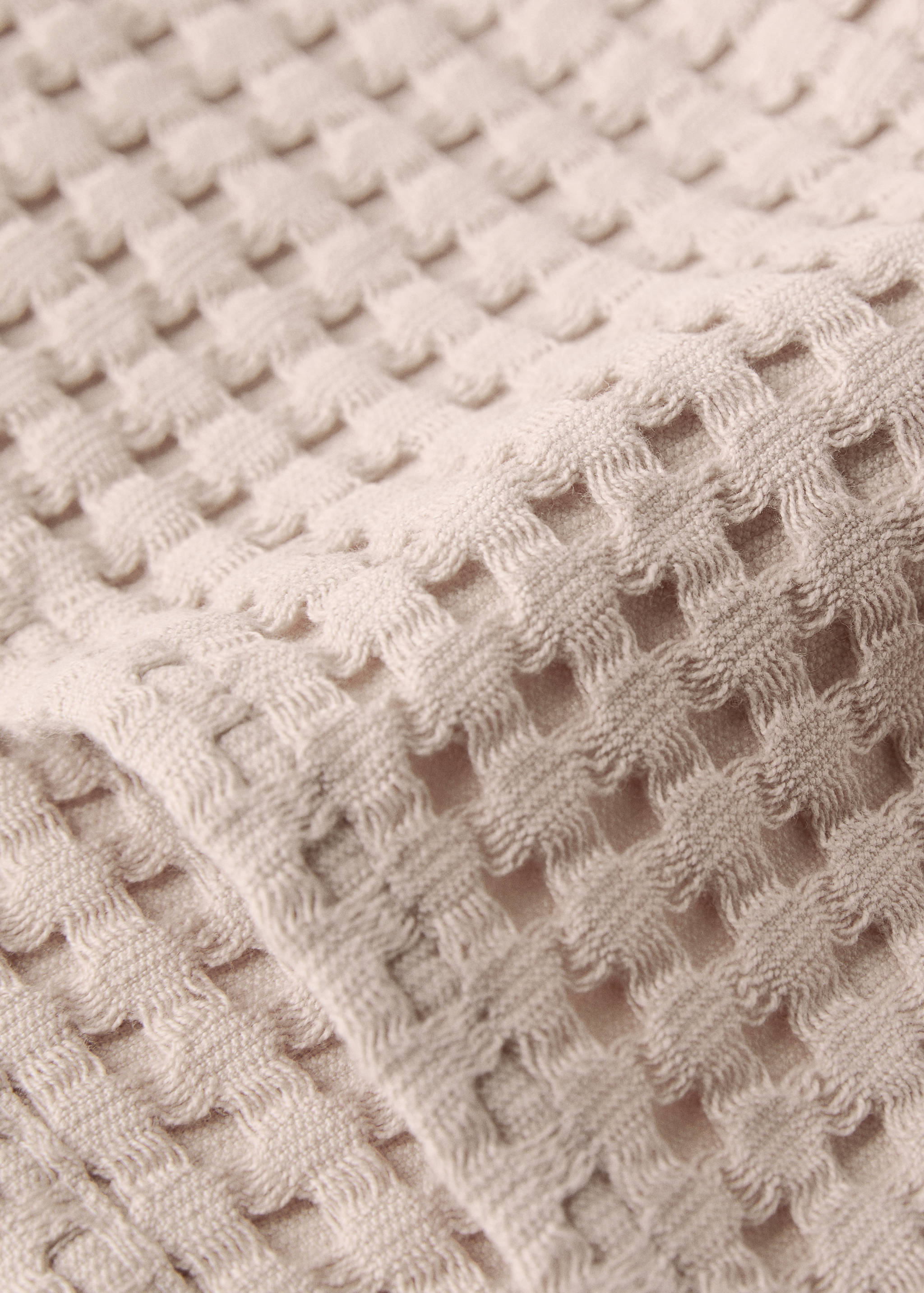 Cotton waffle washbasin towel - Details of the article 2