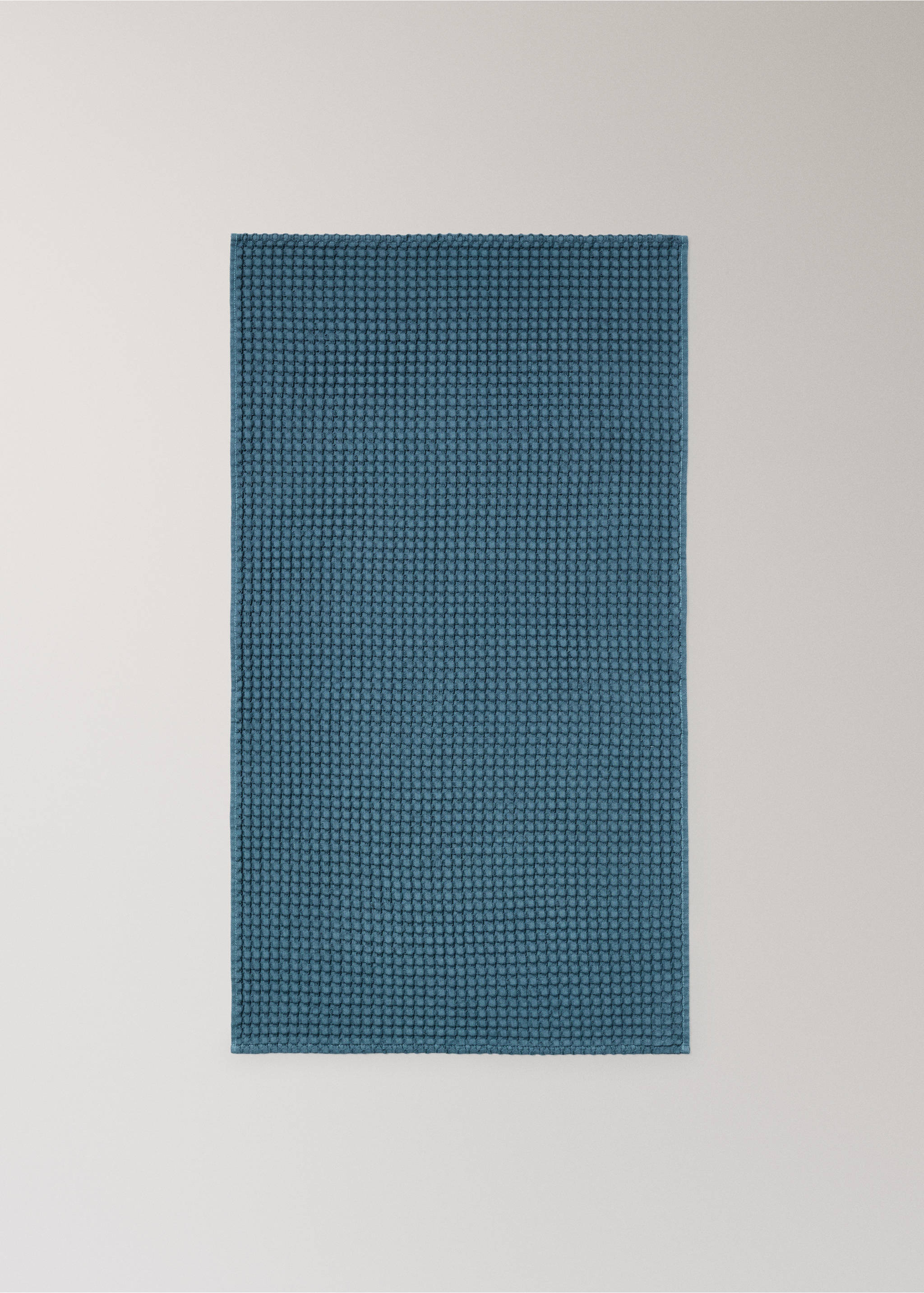 Baumwoll-Waffel-Handtuch - Detail des Artikels 3, Petrolblau. Ref: 37002991-00.