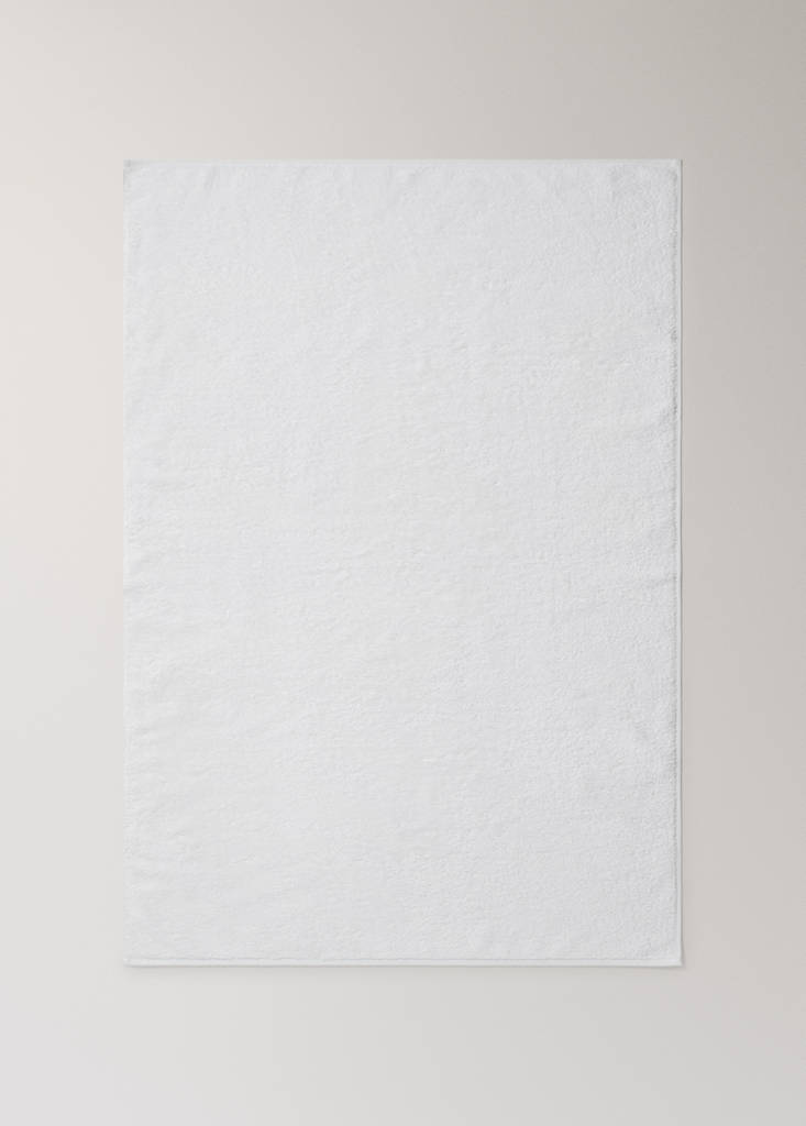 Soft cotton shower towel — White