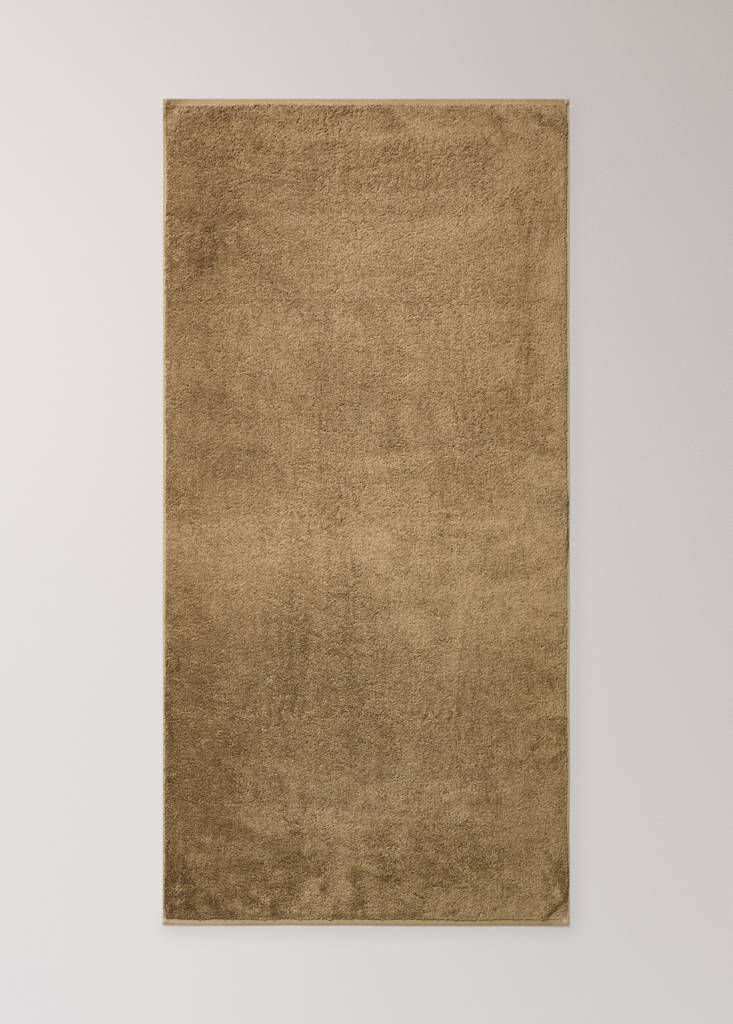 Soft cotton shower towel — Khaki